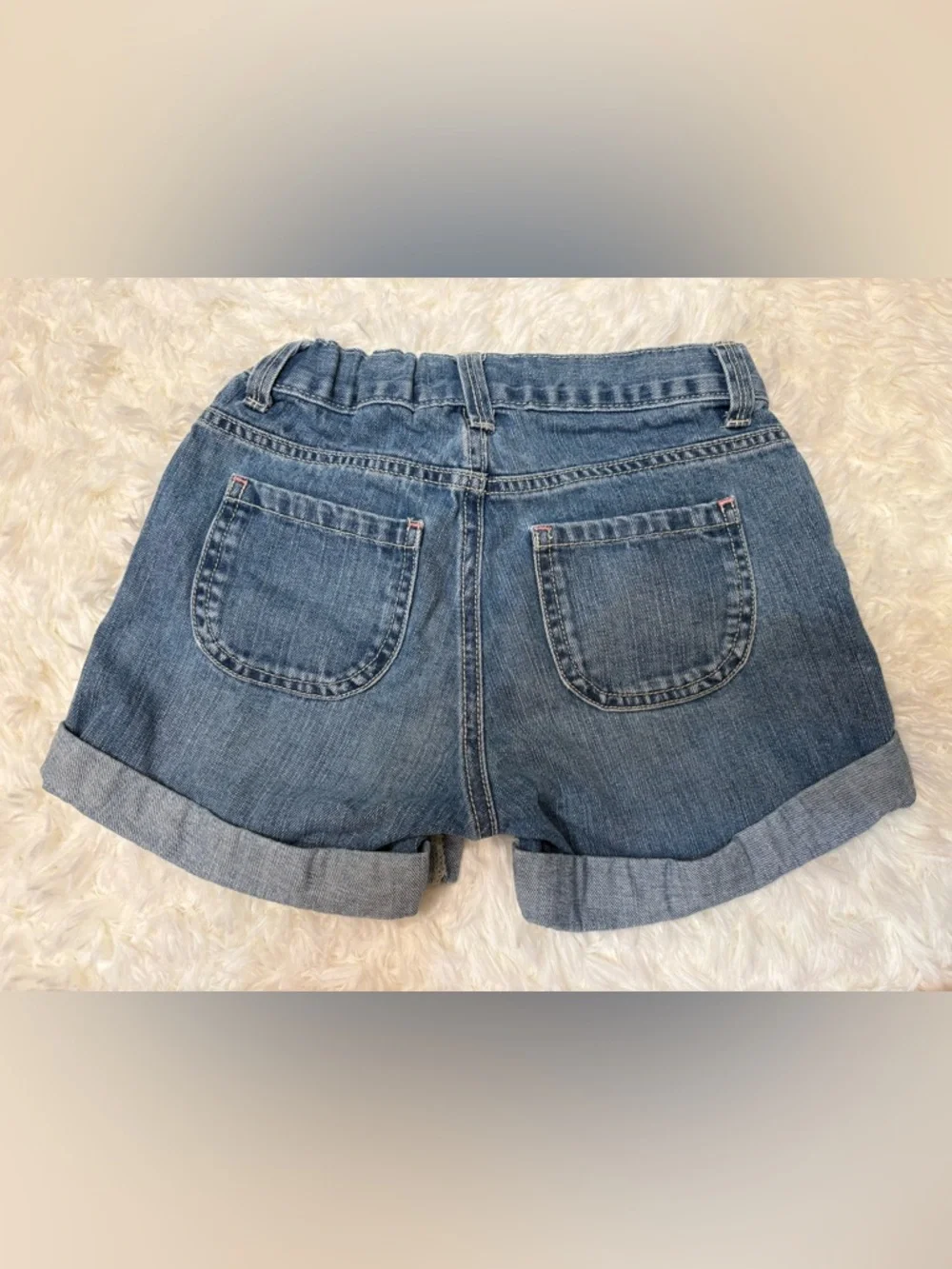 OshKosh girl cuffed denim shorts size 8